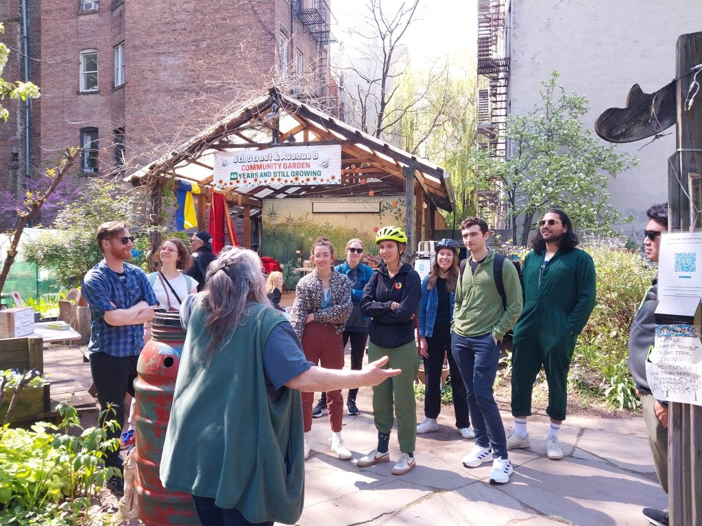 Community garden tour